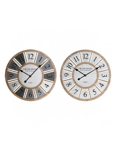 Wanduhr Dekodonia Holz MDF (2 pcs)