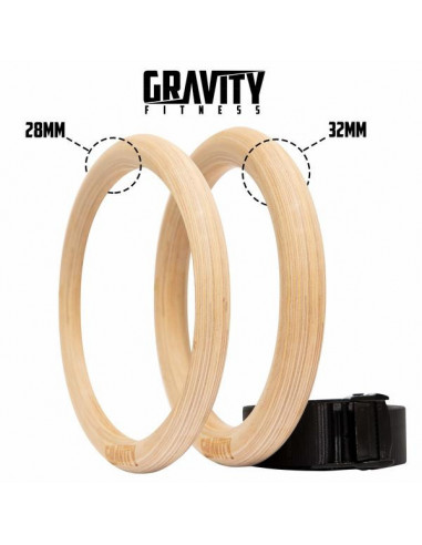 Ringe Gravity Fitness Gymnastik Holz...