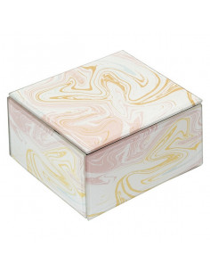 Dekorative Box Rosa Glas...