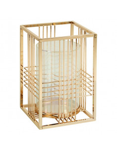 Candelabro Dorado Cristal...