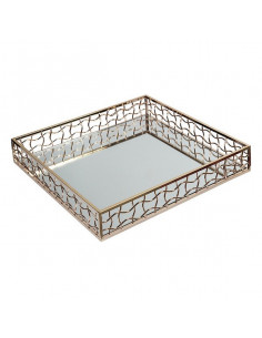 Bandeja Gold Cristal Latón...