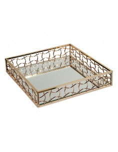 Bandeja Gold Cristal Latón...