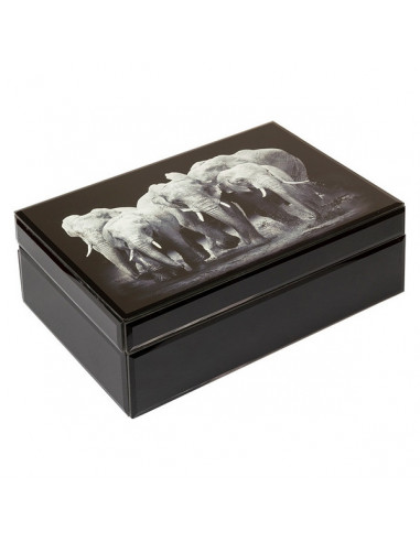 Dekorative Box Elephant Glas (24 x 17...