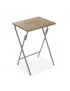 Mesa Plegable Marrón Metal...