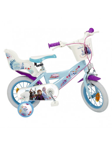 Bicicleta infantil Frozen 12" Azul claro