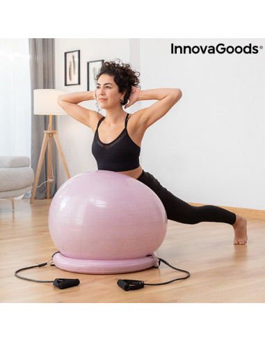 Yoga-Ball mit Stabilitätsring und...