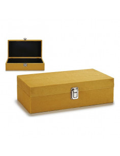 Aufbewahrungsbox Samt Ocker...