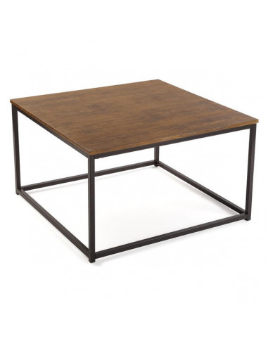 Tisch Holz karriert (80 x 46 x 80 cm)