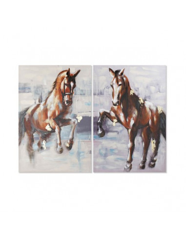 Cuadro Dekodonia Caballos (2 pcs) (80...