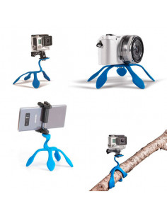 Trípode Portátil Azul flexible