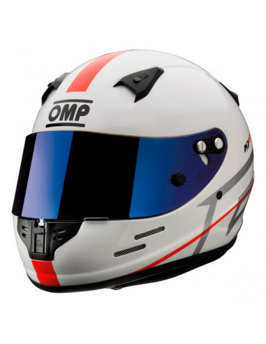 Helm OMP KJ8 EVO CMR Karting Weiß...