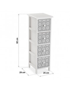 Cajonera Blue Madera MDF 4... 2