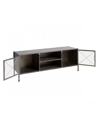 Mueble de TV Black Cristal Hierro...