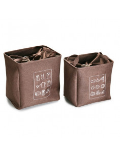 Korbsatz Braun Baumwolle (2...