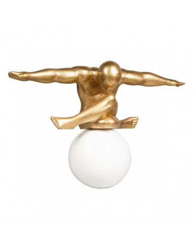 Deko-Figur Ball klein aus Keramik Glanz