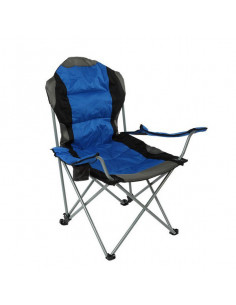 Silla Plegable Acero Azul...