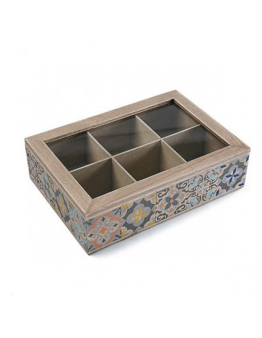 Teebox Alfama Holz (17 x 7 x 24 cm)