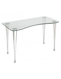 Escritorio metal y cristal...