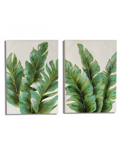 Lienzo Lienzo Hojas (3 x 50... 2