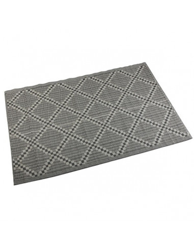 Teppich Big Cross Grau PP (120 x 1 x...