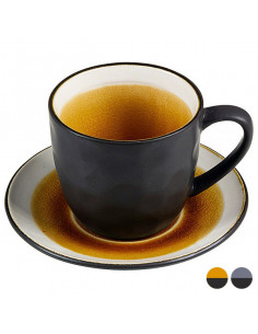 Taza con Plato Gres (8,5 x...