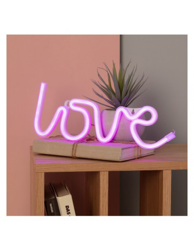 Neon-Schild LED Ledkia Love Wireless