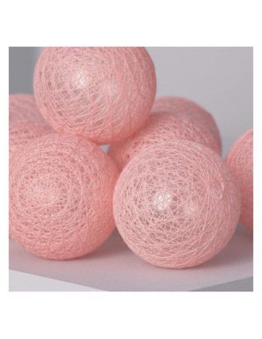 LED-Kugel-Girlande Ledkia Pink Sugar...