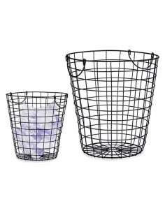 Korb Schwarz Stahl (30 x 30...