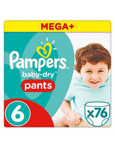 Pañales Desechables Pampers Baby-Dry...