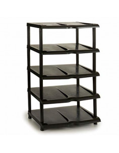 Zapatero Negro Plástico