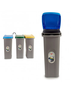 Papelera Azul Plástico 25L 2