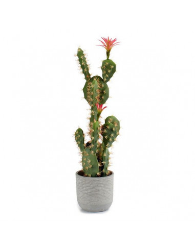 Cactus Rosa Plástico Cactus (19 x 80...
