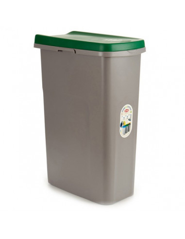 Papierkorb grün Kunststoff (40L)