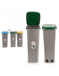 Papelera Verde Plástico (40L) 2