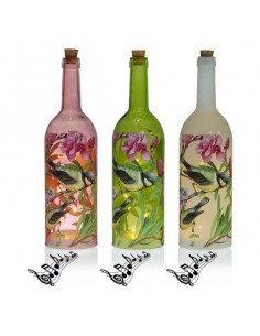 Botella LED Cristal Música