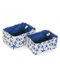 Korb-Set Textil (2 Stücke)...