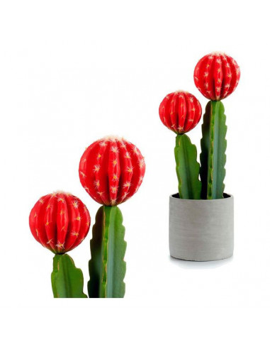 Cactus Plástico Roja Cactus (11 x 44...