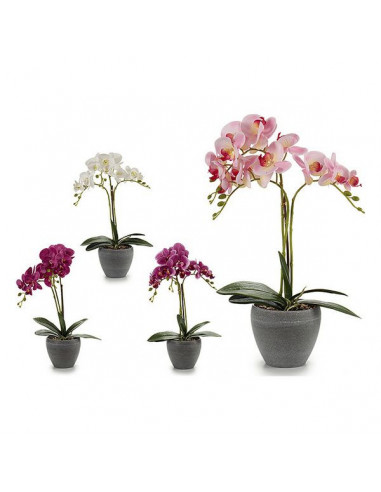Deko-Blumen Orchidee Kunststoff...