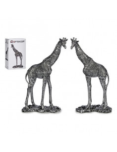 Garten-Statuen Silber Harz...