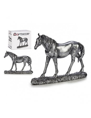 Pferd Silber Harz Silber (7,5 x 23,5...