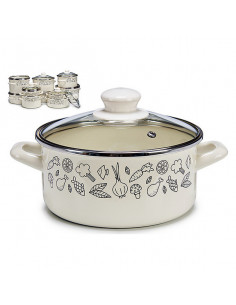 Topf mit Glasabdeckung...