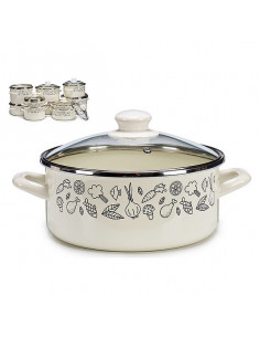 Topf mit Glasabdeckung...