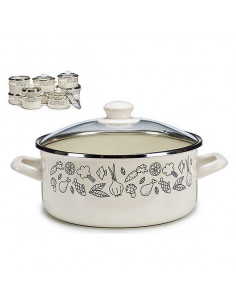 Topf mit Glasabdeckung...