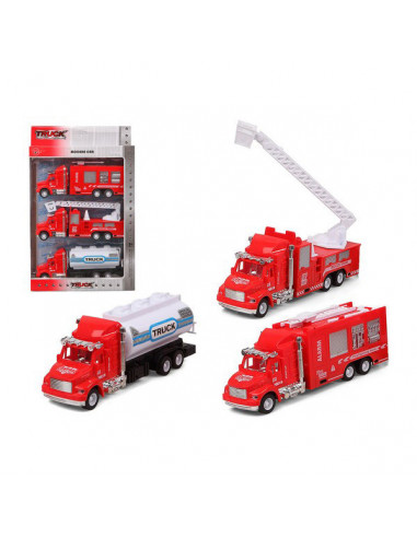 Fahrzeuge-Set Feuerwehrauto Rot...
