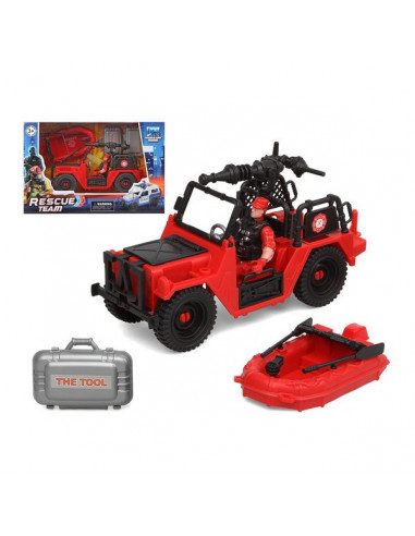Playset Firefighters Rescue Team Rojo