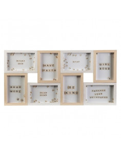 Fotorahmen Holz MDF Weiß (x8)