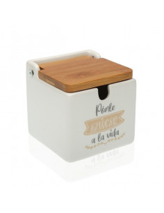 Azucarero Cerámica Bambú