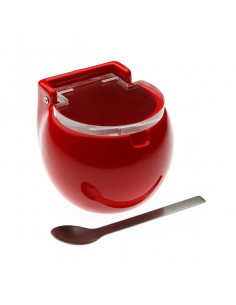 Azucarero Cerámica Rojo