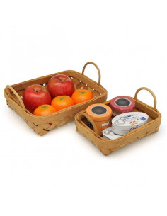 Korb-Set Holz 2 Stücke 2