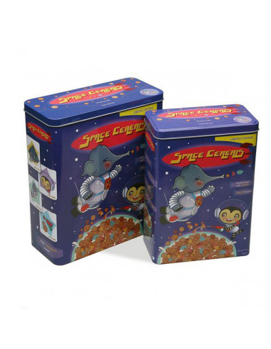 Box Space Cereals Metall Vintage...